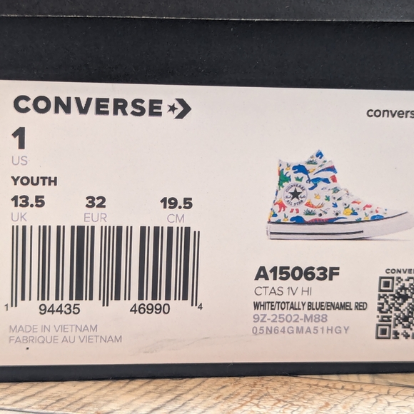 Converse Chuck Taylor All Star Dino Party Easy-On Little Kids Sneakers - Picture 5 of 6